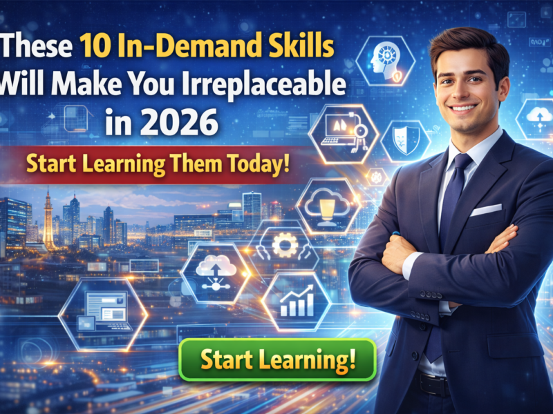 These 10 In-Demand Skills Will Make You Irreplaceable in 2026 – Start Learning Them Today!