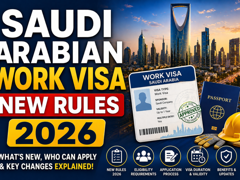 Saudi Arabian Work Visa New Rules 2026